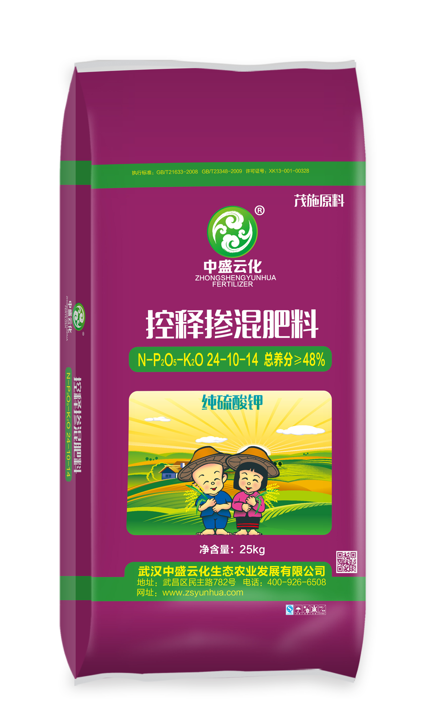 控释掺混肥料24-10-14